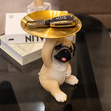 Handmade Pug Decorative Sculpture