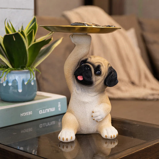 Handmade Pug Decorative Sculpture