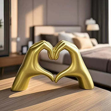 Creative Heart Hands Statue – Modern Abstract Love Home Decor